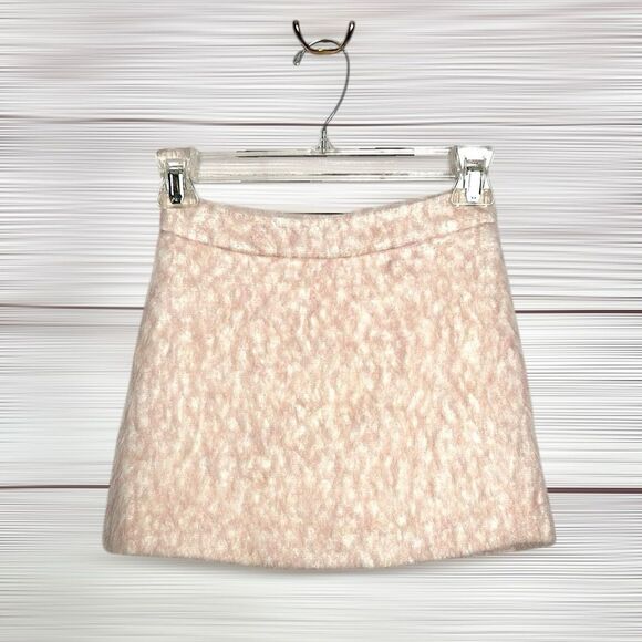 Bonpoint Girls' Fuzzy Mini Skirt Pink Wool Blend size 10 - Picture 1 of 9